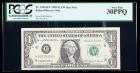 1999, $1 Federal Reserve Note. FW Star Note. PCGS Very Fine 30PPQ