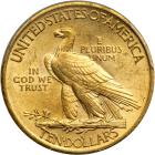 1908 $10 Indian. With motto. PCGS AU58 - 2