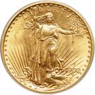 1908 $20 St. Gaudens. No motto. ANACS MS64