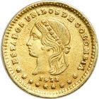 Colombia. Peso, 1872 (Medellin). AU