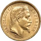 France. 20 Francs, 1861-A. UNC