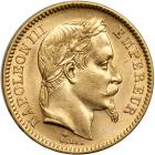 France. 20 Francs, 1864-A. UNC