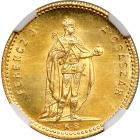 Hungary. Restrike Ducat, 1868-KB UP. NGC PF67