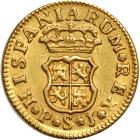 Spain. ½ Escudo, 1756-PJ (Seville). EF - 2