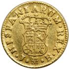 Spain. ½ Escudo, 1758-JB (Madrid). EF - 2