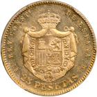 Spain. 25 Pesetas, 1876 (76)-DE M. PCGS MS62 - 2