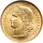 Switzerland. 20 Francs, 1895-B. NGC MS62