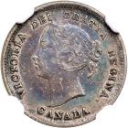 Canada. 5 Cents, 1882-H. NGC AU55