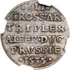 German States - Prussia. 3 Groschen, 1535. NGC AU50 - 2