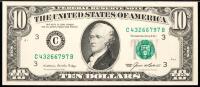 Nearly Blank Back $10 FRN