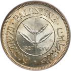 Palestine. 50 Mils, 1927. PCGS MS64