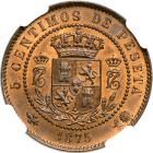 Spain. 5 Centimos, 1875. NGC MS65 - 2