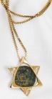 Star of David, 14K Yellow Gold Pendant & Chain