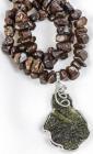 Meteorite Jewelry Stony Meteorite and Moldavite