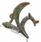 Luristan, ca. 600 BC. Silvered Bronze Pin