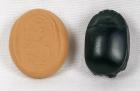 Ancient Canaanite Green Jasper Hard Stone Scarab. Middle Bronze Age, 1730-1550 BC