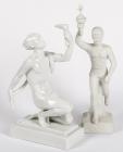 Lovely Pair of Porcelain Olympic Athletes