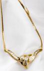 Diamond, 14K Yellow Gold Necklace