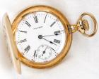 Waltham 14K Yellow Gold Hunting Case Pocket Watch