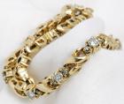 Diamond, 14K Yellow Gold Bracelet