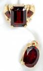 Collection of Garnet, Yellow Gold Jewelry