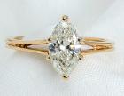 Lady's Diamond, 14K Yellow Gold Solitaire Ring