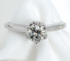 Lady's Diamond, 14K White Gold Solitaire Ring