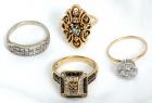 Collection of Lady's Diamond, Colored Diamond, 14K & 10K Rings