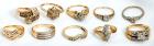 Collection of Lady's Diamond, Yellow & White Gold Rings