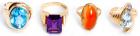 Collection of Gemstone, Yellow Gold Lady's Rings