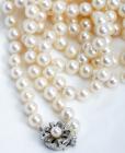 Cultured Pearl, Silver Necklace