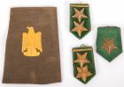 [Saddam Hussein] Three Rank Patches & An Epaulette From the Presidential Palace in Tikrit