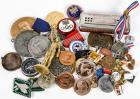 Large Lot of 1936 Olympic & Jesse Owens Related Medals, Pins, Badges