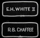 Apollo 1, 1967, Ed White & Roger Chaffee Original Name Tags