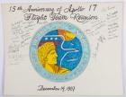 Apollo 17, 15th Anniversary Reunion Crew Signed Poster