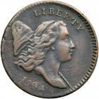 Liberty Cap Half Cent 1794 C-3b Large Edge Letters R7+ PCGS Genuine XF Details, Environmental Damage