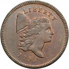 Liberty Cap Half Cent 1795 C-1 Lettered Edge R2. PCGS MS63