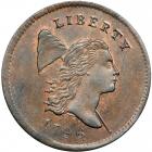 Liberty Cap Half Cent 1796 C-2 With Pole R4. PCGS MS65