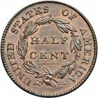 Classic Head Half Cent 1826 C-1 R1. PCGS MS66 - 2