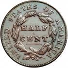 Classic Head Half Cent 1826 C-2 R3+. PCGS MS62 - 2