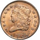 Classic Head Half Cent 1828 C-2 12-Star Obverse R1. PCGS MS64