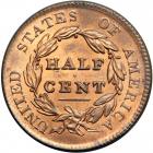 Classic Head Half Cent 1829 C-1 R1. PCGS MS65 - 2