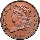 Classic Head Half Cent 1831 Proof Original Breen 1-A (Bronzed) R8. PCGS PF62