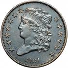 Classic Head Half Cent 1831 Original (Business Strike) Breen 1-A R7-. PCGS AU55