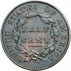 Classic Head Half Cent 1831 Original (Business Strike) Breen 1-A R7-. PCGS AU55 - 2