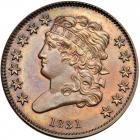 Classic Head Half Cent 1831 First Restrike Proof Breen 1-B R6-. PCGS PF66