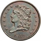 Classic Head Half Cent 1833 C-1 R5 (as a proof). PCGS PF64