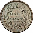 Classic Head Half Cent 1833 C-1 R1. PCGS MS66 - 2