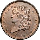 Classic Head Half Cent 1834 C-1 R6 (as a proof). PCGS PF66