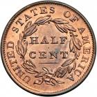 Classic Head Half Cent 1834 C-1 R1. PCGS MS65 - 2